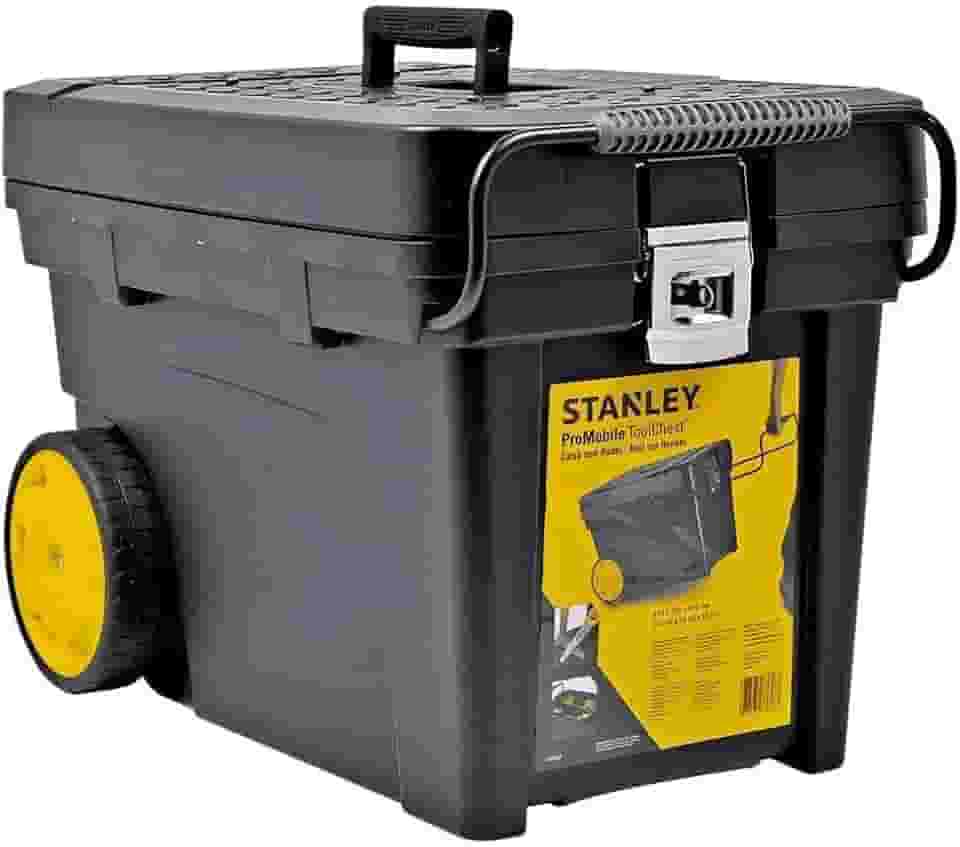 Stanley Caixa de Ferramentas Contractor, Caixa Fabricada em Polipropileno com Fechos em Aço Carbono, Modelo STST33027, Capacidade de 53L