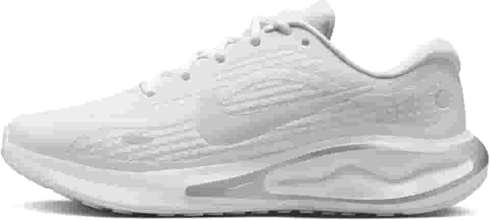 Tênis de corrida feminino Journey Run (FJ7765-102, branco/platina pura/prata metálico/branco)