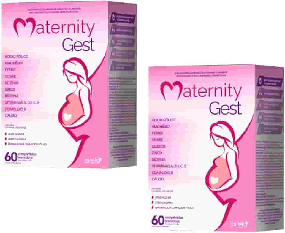 Maternity Gest 60cp Vitamina Gravidas Gestantes Completa Kit 2