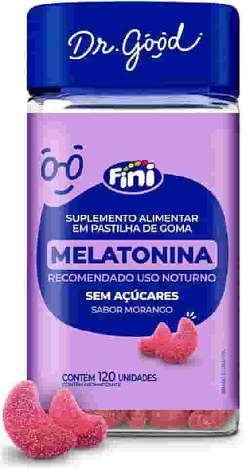 Melatonina Sabor Morango 120 Gomas Fini Dr Good