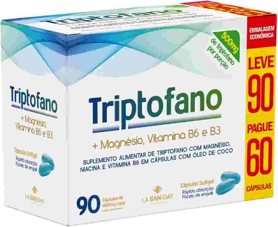 Triptofano (Leve 90 Pague 60 Cápsulas) - Importante na produção de melatonina e serotonina