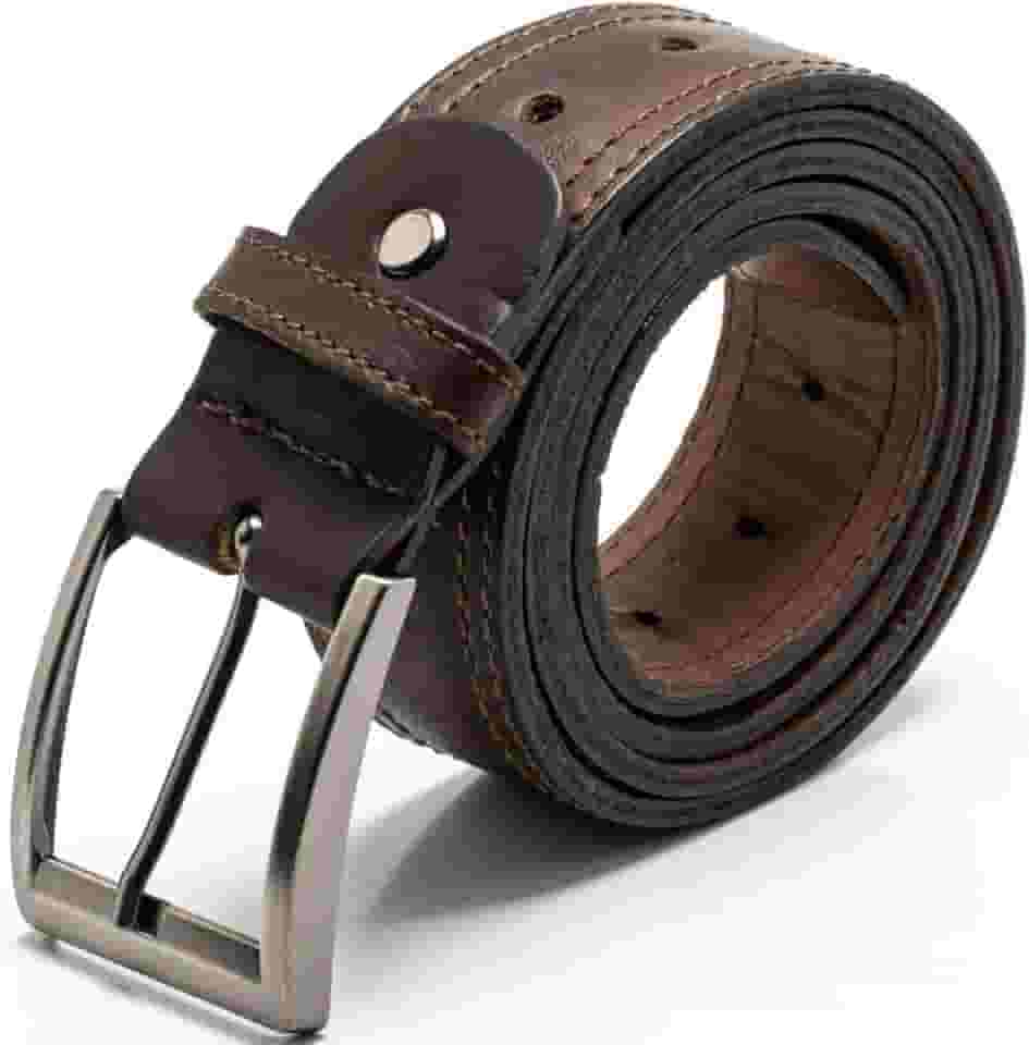 Cinto Largo Masculino Em Couro 100% Natural