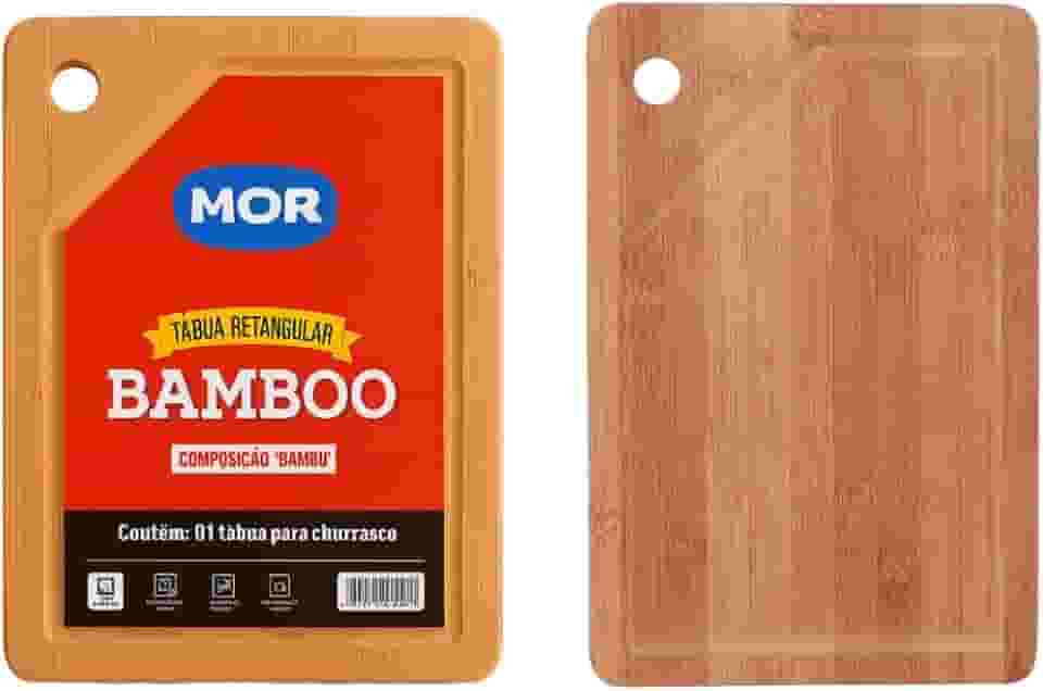 Tábua de Corte Bamboo Oriental 30x20cm – Antibacteriana, Ecológica e Resistente – Ideal para Cozinha, Churrasco, Frutas, Carnes e Legumes – Acabamento Natural