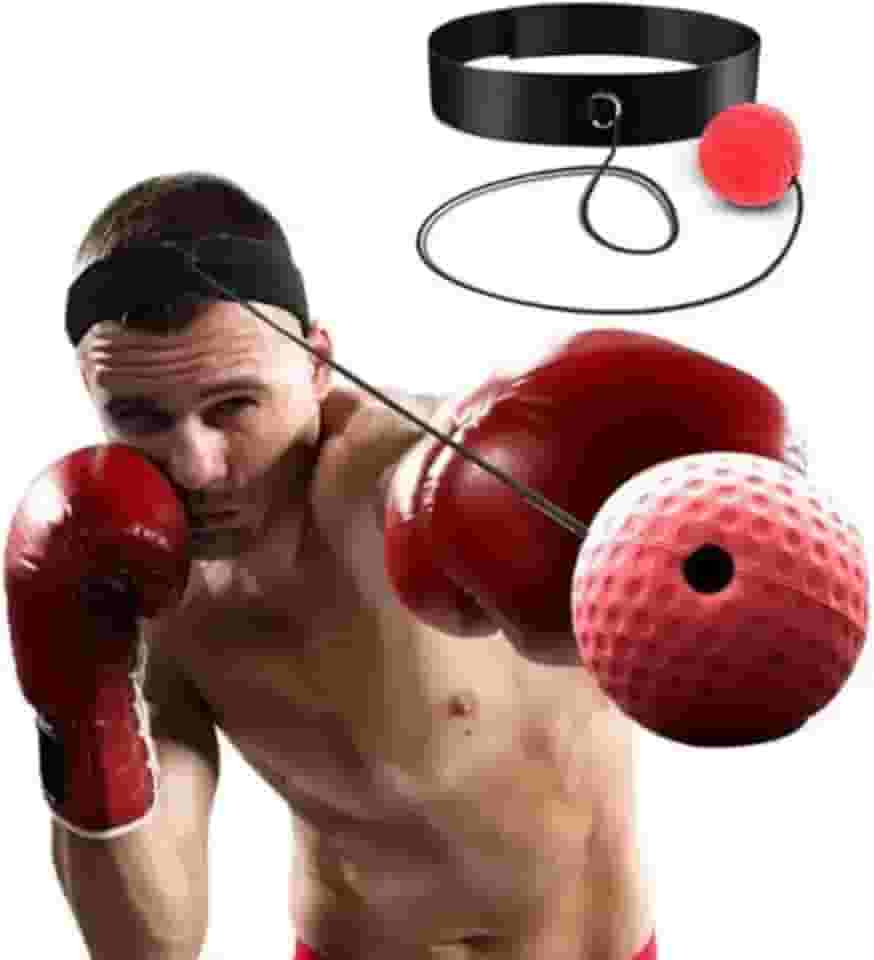 Bola Punching Ball Para Treino Boxe Treinamento De Reflexo e Velocidade Muay Thai Agilidade Habilidade Luta Coordenação Reações Soco Com Banda De Cabeça