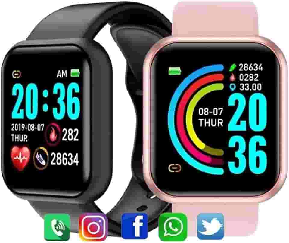 Relogio Inteligente Smartwatch D20 Bluetooth IOS e Android (Preto)
