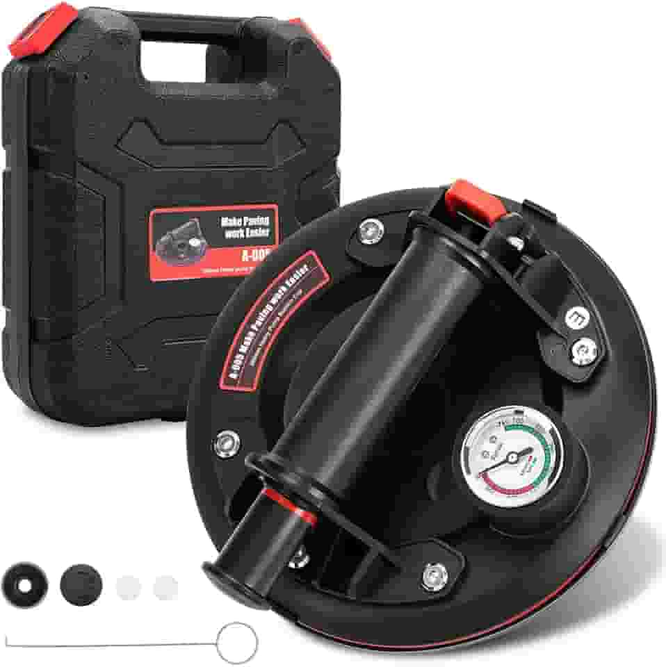 Ventosa para Porcelanato, Ventosas De Vidro De 8', Força De Sucção Máxima De 200 Kg, Aplicável Em Vidro, Piso, Mármore, Azulejos E Superfícies De Cerâmica