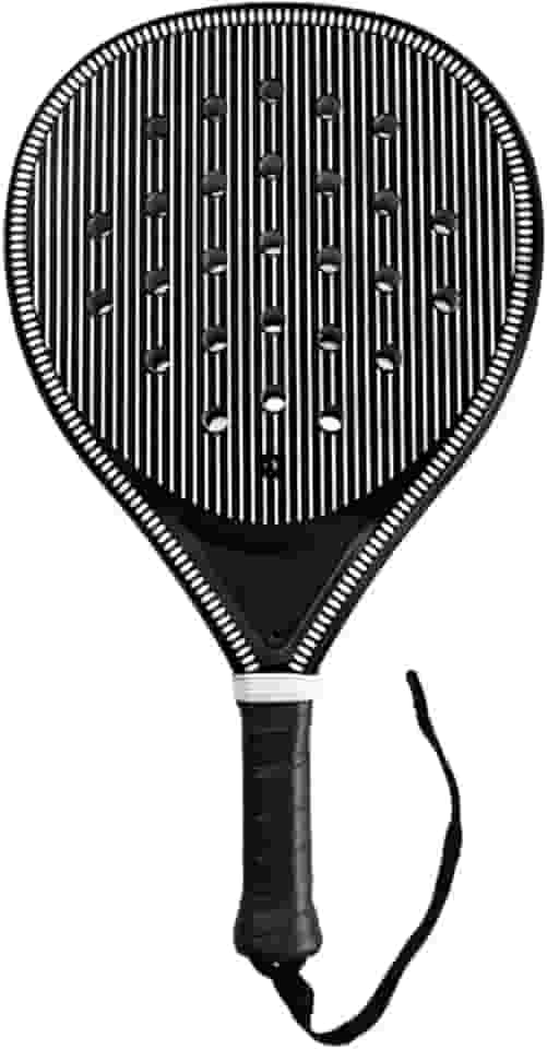 Raquete de tênis padel com enchimento de EVA e alça de pulso, superfície de fibra de carbono, raquete de tênis padel para iniciantes, adultos e