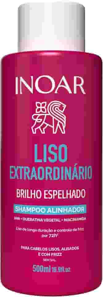 Inoar, Liso Extraordinário Shampoo Antifrizz com Brilho Espelhado 500ml