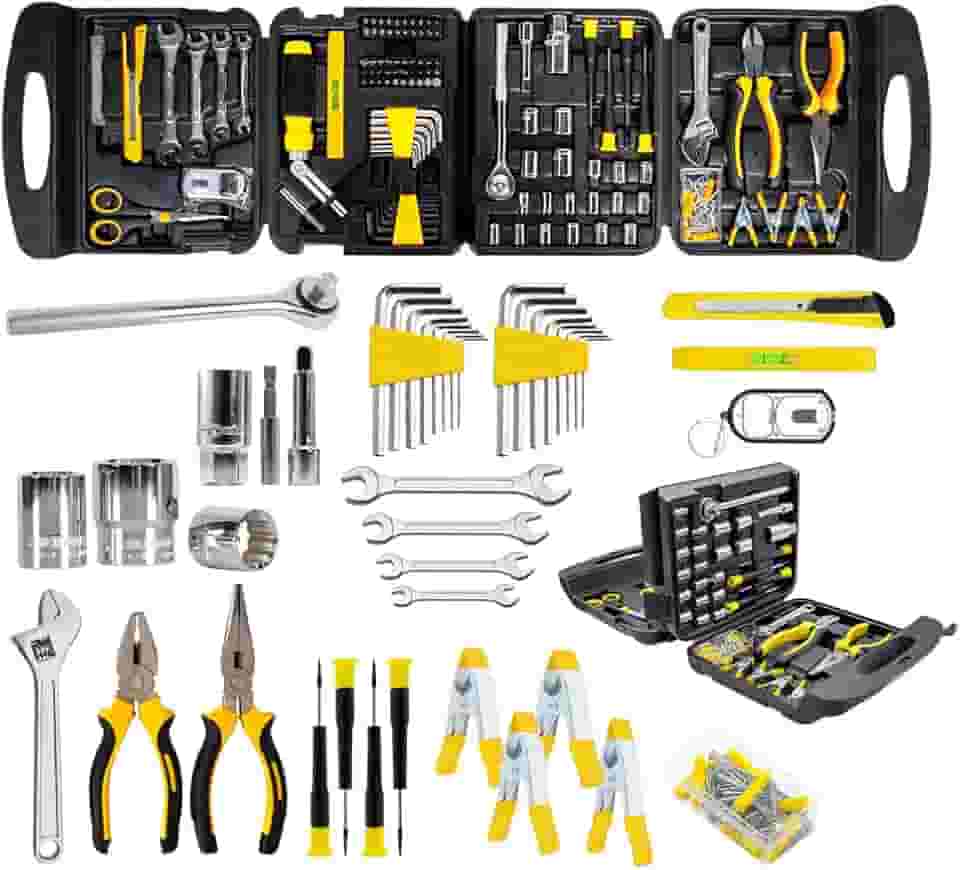 Kit de Ferramentas 189 Peças Dobrável Fasterr FST07M – Maleta Completa Portátil com Chaves, Soquetes, Alicates e Acessórios | Uso Doméstico e Profissional