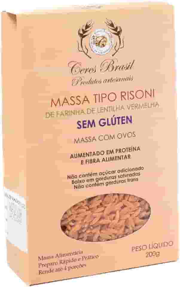 Macarrão Risoni de Lentilha Vermelha Sem Glúten Ceres 200g