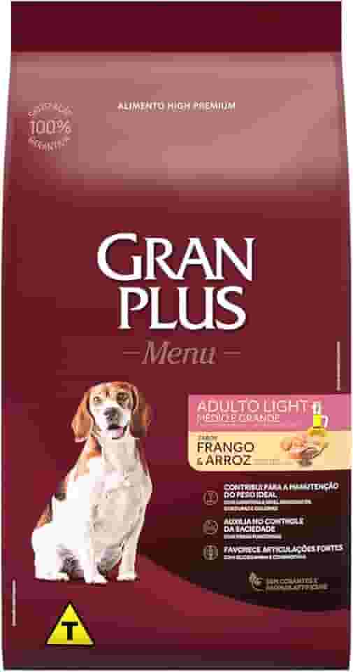 Granplus MENU CAO ADULTO LIGHT - RAÇAS MÉDIAS - 15kg