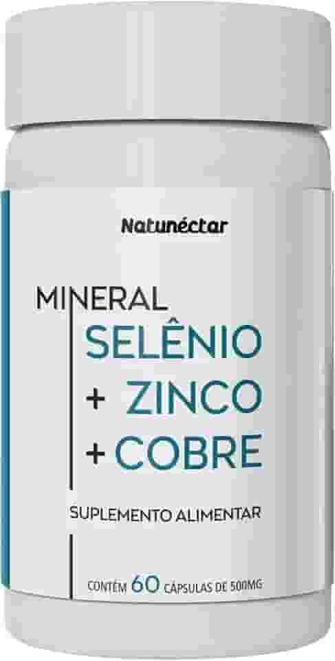 Selênio + Cobre + Zinco Suplemento 60 Cápsulas