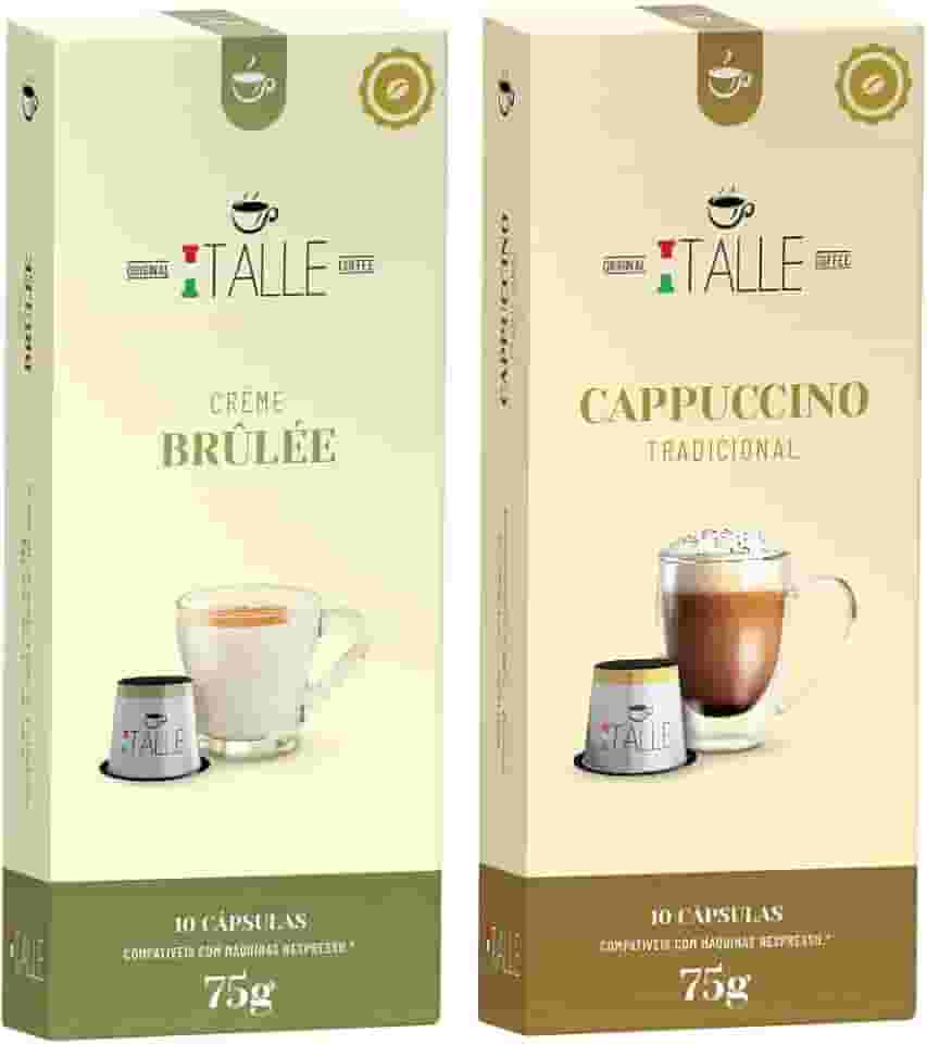 Cápsulas Compativeis Nespresso Cappuccino Café Italle 20 Unid