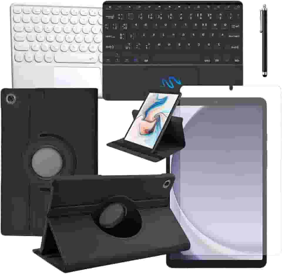 Blance, Kit Capa Com Teclado + Película De Vidro + Caneta Touch Para Tablet Galaxy Tab A9 8.7