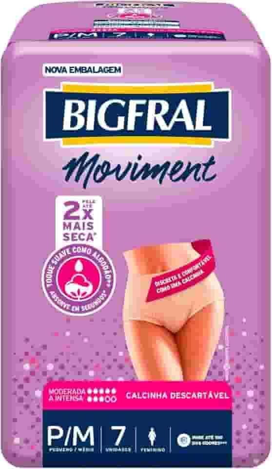 Roupa Íntima Bigfral Moviment Feminina, Bigfral, Pequeno/ Médio