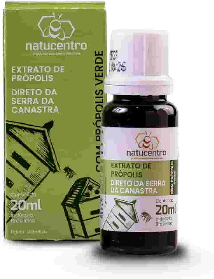 Propolis Verde - Extrato de Propolis com Concentração de Flavonoides, embalagem prática e portátil de 20ml, Própolis Verde de Origem Única Serra da Canastra - Artepellin C, Uso Diário