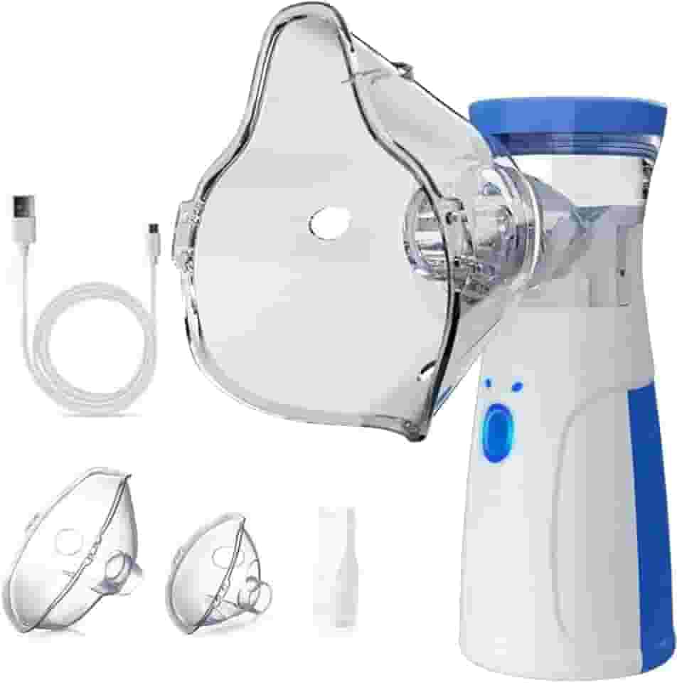 Nebulizador Inalador Ultrassonico Sem Fio Recarregavel USB Compacto Portatil Silencioso Criança Adulto Mesh Mini Ultrassom Infantil