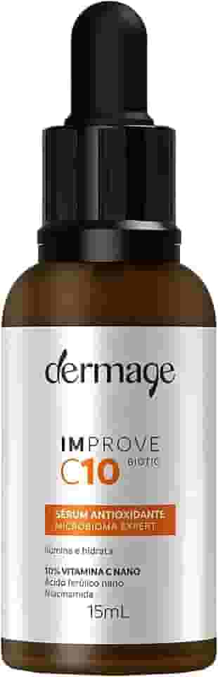 Improve C 10, Sérum Facial com Vitamina C 10%, Ácido Ferúlico e Vitamina E, Textura Oil Free, Rápida Absorção, Toque Seco, Ação Antioxidante,15g