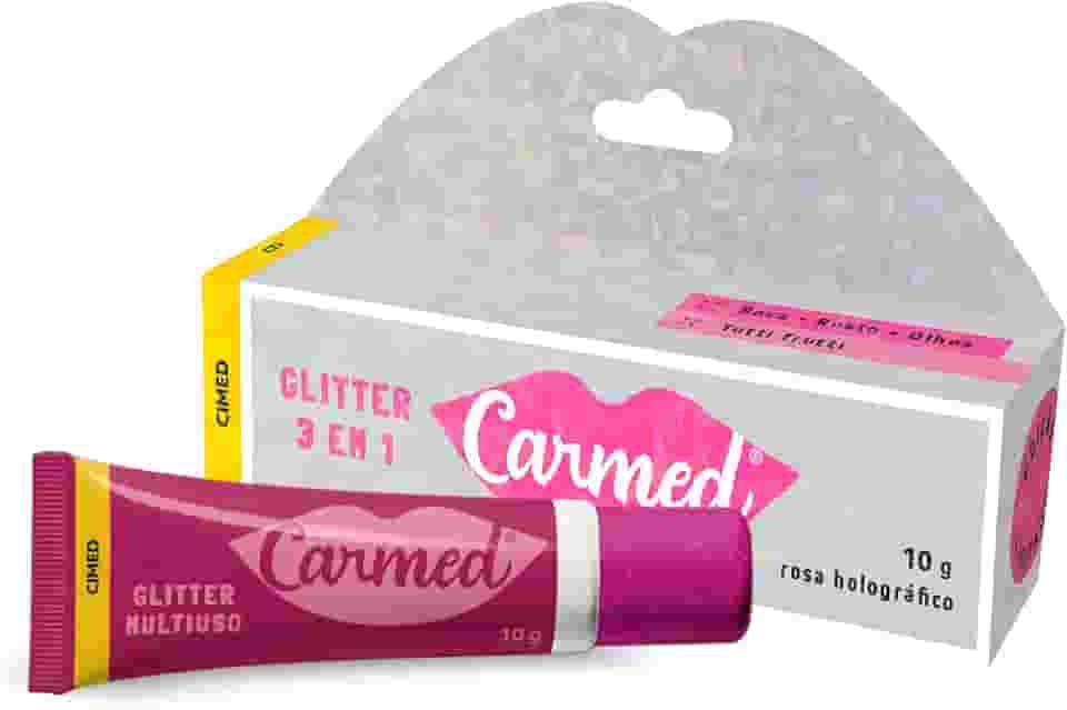 Carmed Glitter 3 em 1 com cor 10g