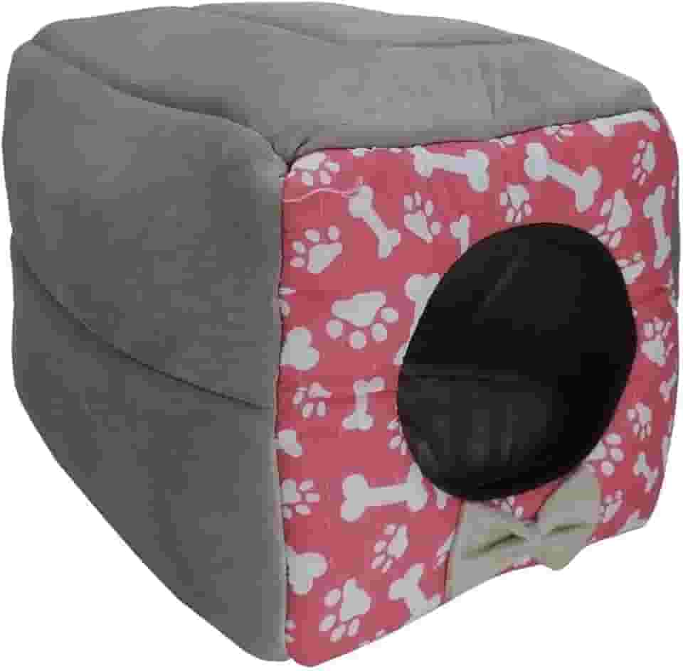 Cama Iglu e Toca Para Cachorro Luxo ROSA G
