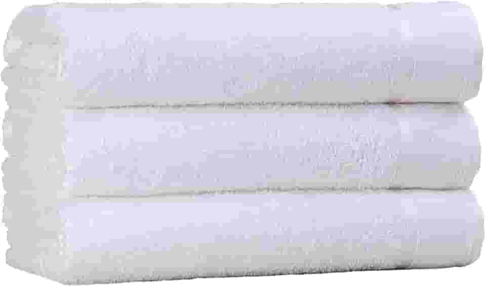 Kit 3 Toalhas Banhao Gigante Glamour 500g - Super Macia (Branca)