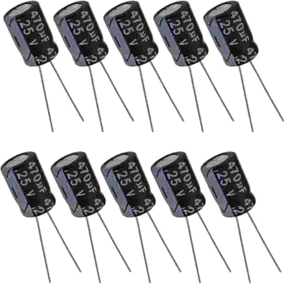 Capacitor Eletrolítico 470uF 25V - Kit 10 Peças