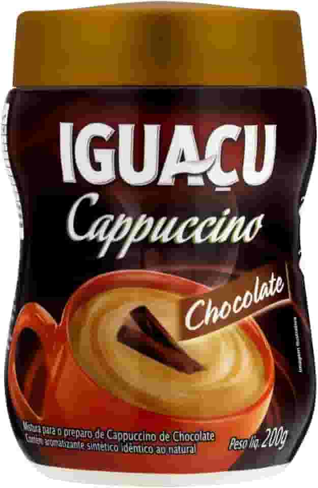 Cappuccino Solúvel Chocolate Iguaçu Pote 200g