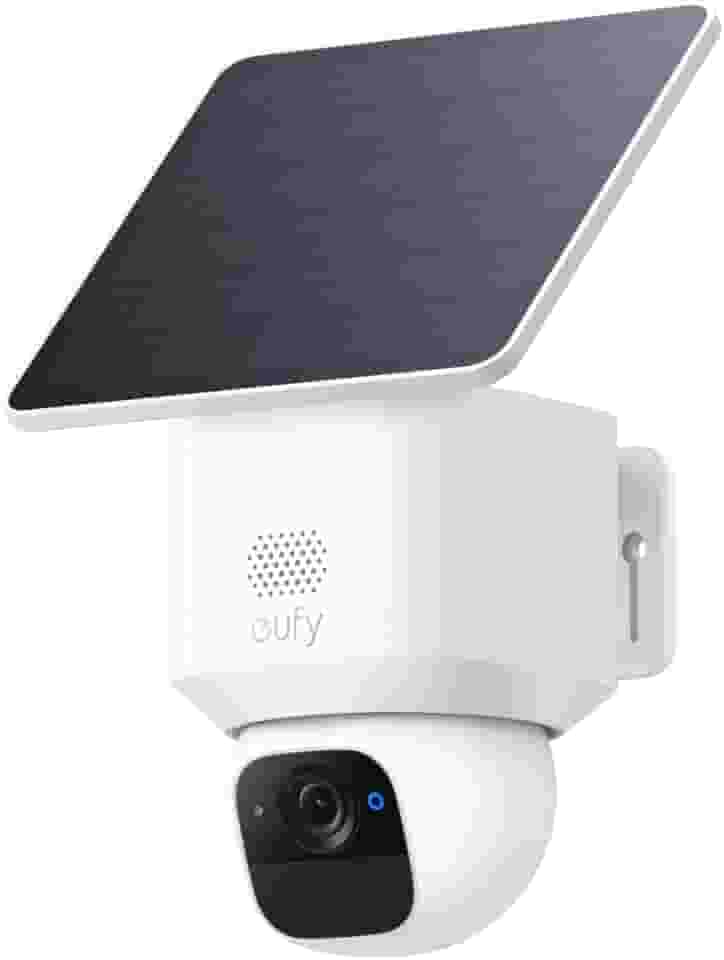 eufy SoloCam E30 por anker, Câmera De Segurança Wi-Fi Externa, Solar Sem Fio Externa, Resolução 2K, 360°, Rastreamento IA, Impermeável IP65, Trabalha Com Alexa/HomeBase S380, Sem Taxa Mensal
