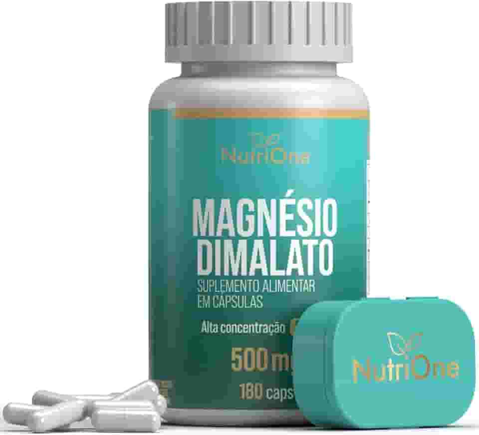 Mangésio Dimalato Concentrado 180 Cápsulas 500mg - Nutrione