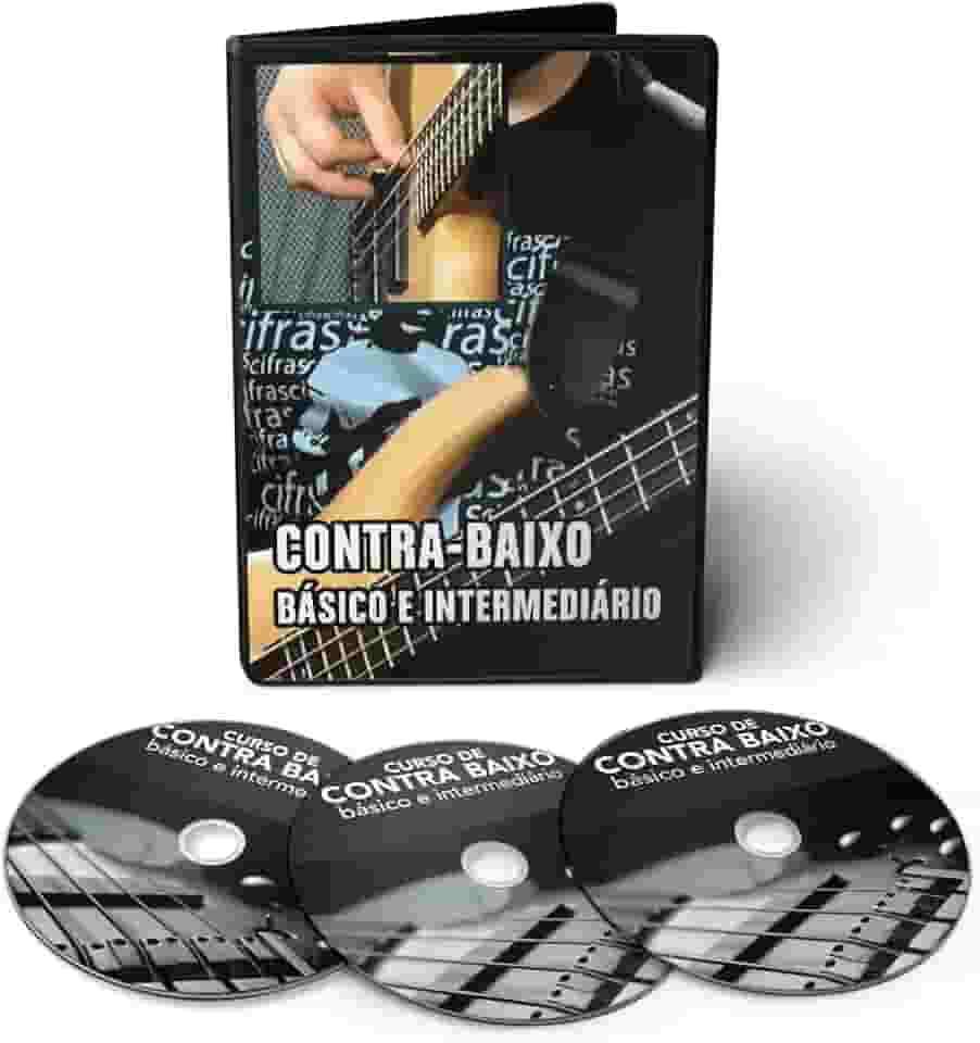 Kit 08 DVDs - Curso de Contrabaixo em videoaula