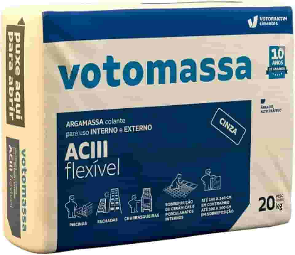 Argamassa Votomassa (aciii) Flexível 20kg Cinza