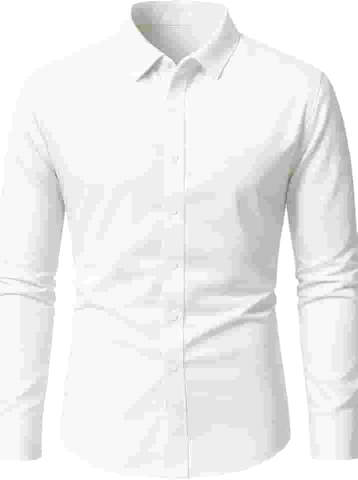 Camisa Social Masculina Slim Fit Manga Longa