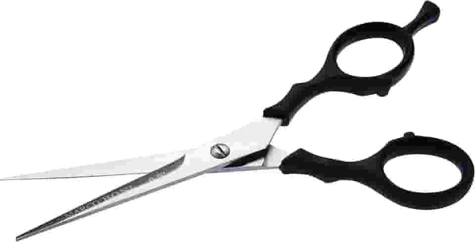 Marco Boni Tesoura Profissional Fio Laser P/ Corte Cabelo 6 5'' Cabo Plástico Aço Inox 1727B Preto 1 Unidade