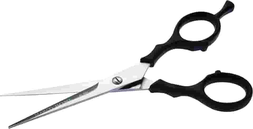 Marco Boni Tesoura Profissional Fio Laser P/ Corte Cabelo 6 5'' Cabo Plástico Aço Inox 1727B Preto 1 Unidade