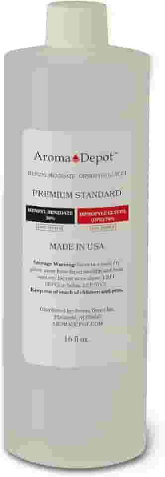 Base de óleo de fragrância premium de 473 ml - 70% DPG (dipropileno glicol) e 30% benzoato de benzila - ideal para perfumes, difusores, incenso e fabricação de velas.