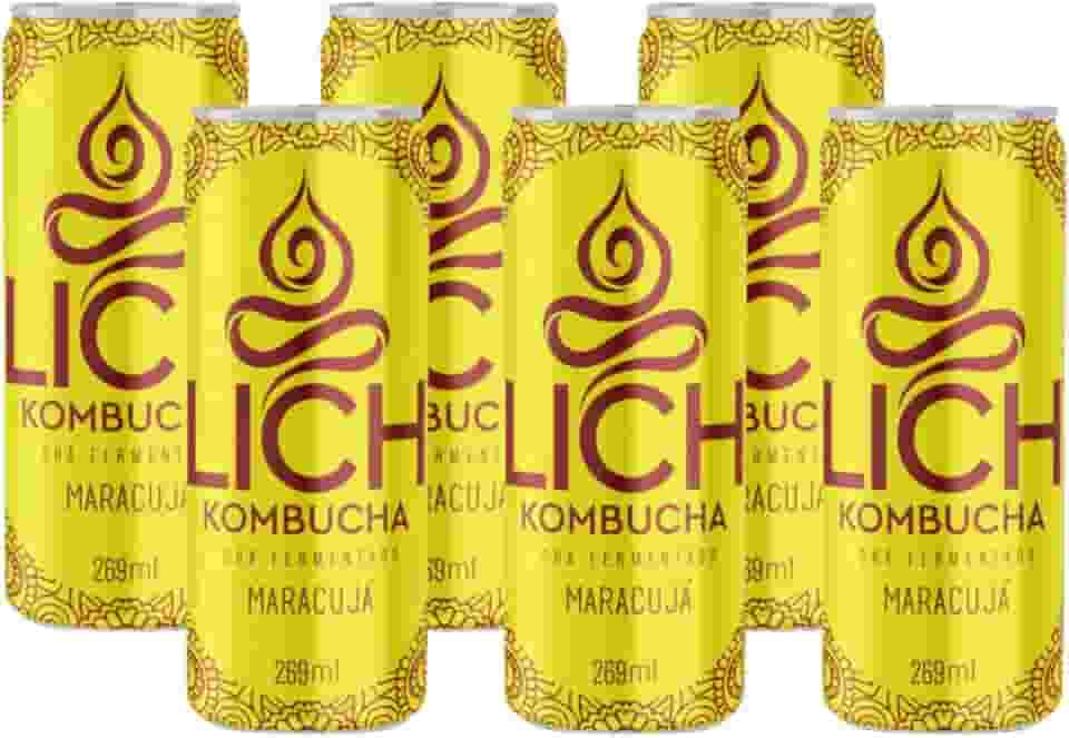 Lich Kombucha, Lich Kombucha Maracujá - Pack Com 6 Unidades 269ml