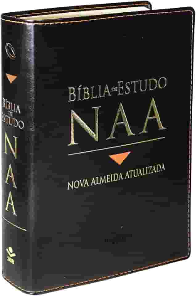 Bíblia de Estudo NAA | SBB | Bíblia de Estudo NAA - Capa em couro sintético, preta: Nova Almeida Atualizada (NAA)