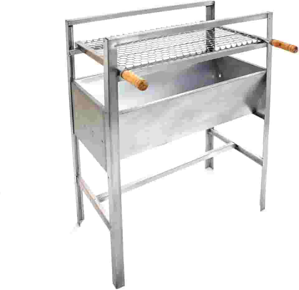 Churrasqueira Portátil Reforçada de Aço Galvanizada Modelo Grande