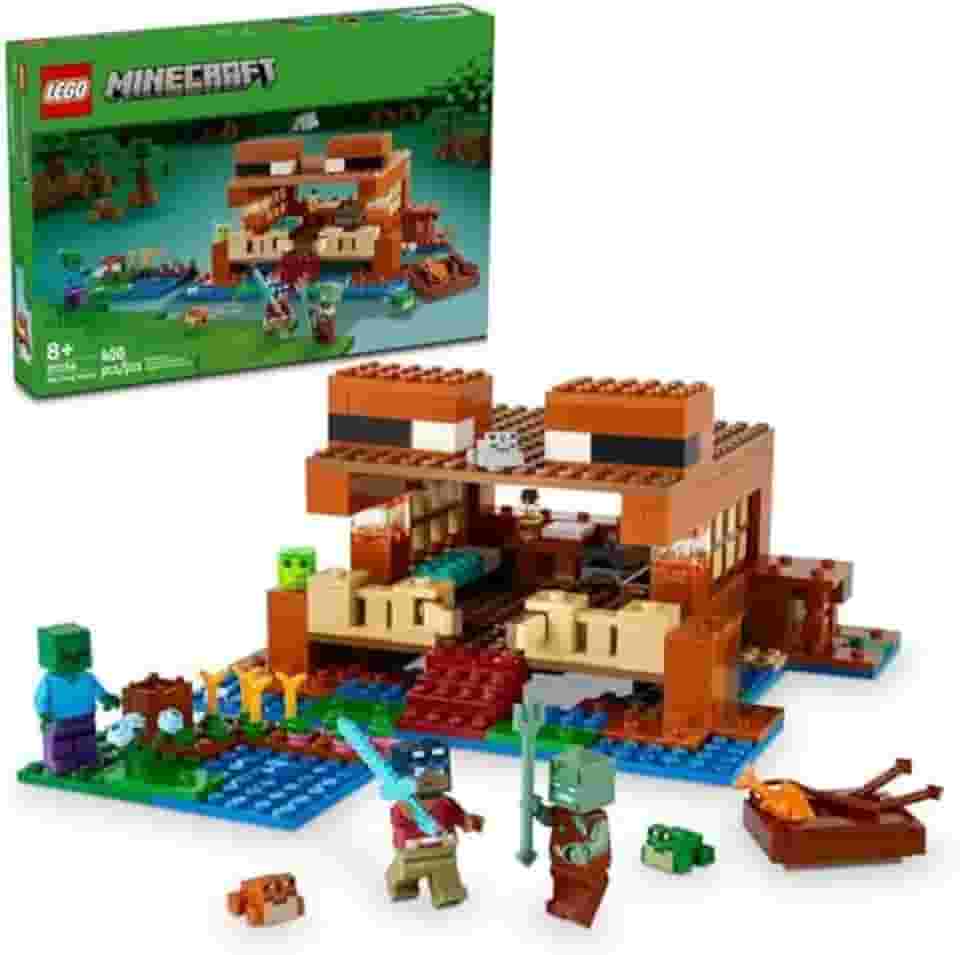 LEGO® Minecraft® A Casa Sapo: Brinquedo de Montar com Animais para Crianças
