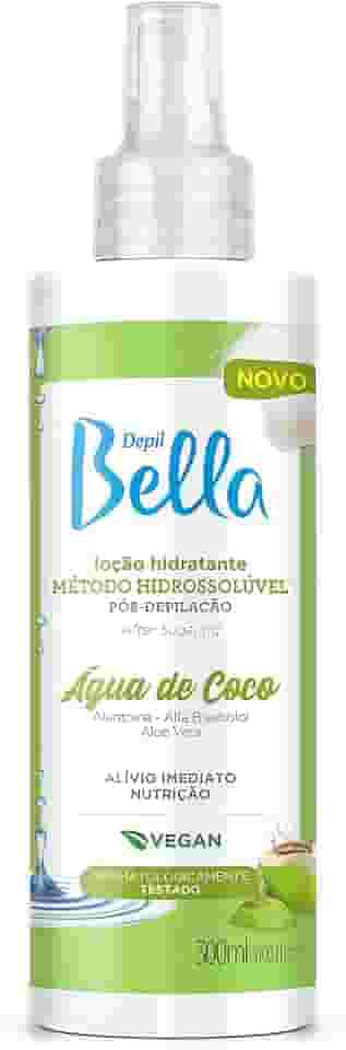 Depil Bella - Loção Água de Coco Hidratante Pós-Depilação Método Hidrossolúvel 300ml