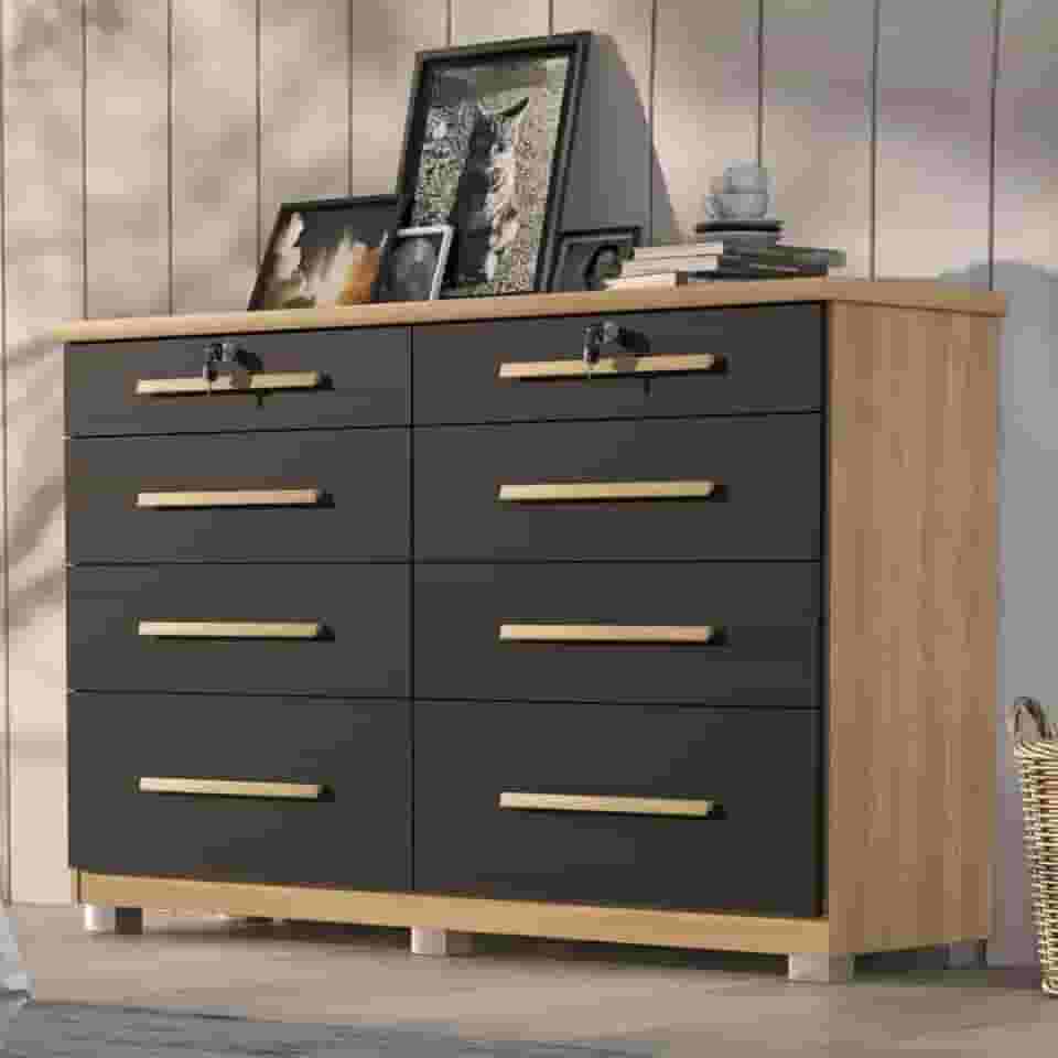 Comoda Monza 8 Gav Com Pés Teka/onix