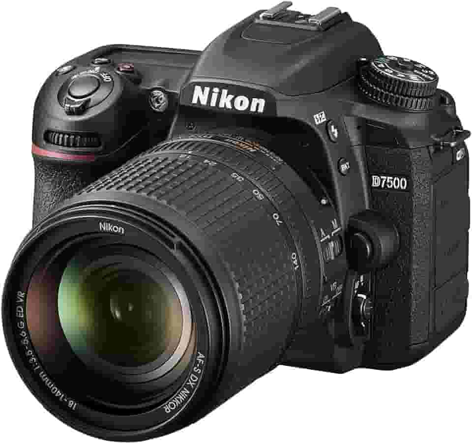 Nikon D7500 KIT 18-140mm VR - 20MP Câmera Digital DSLR Preta