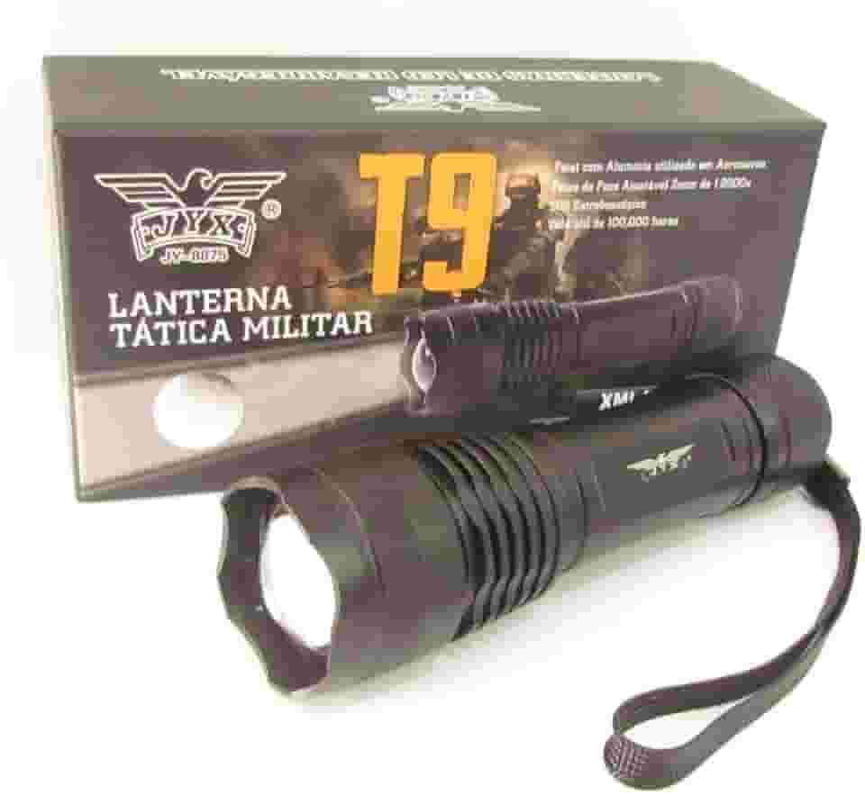 Lanterna Tática T9 Mais Forte Do Mercado 5400000l Jy-8875