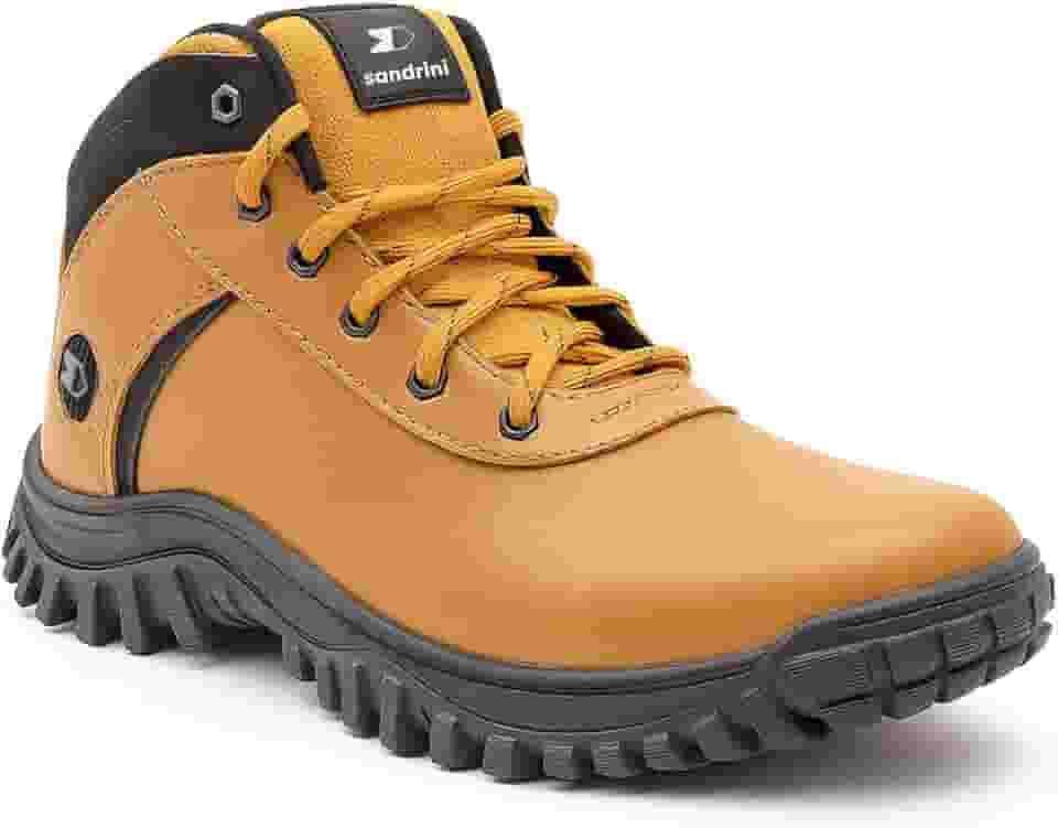 Bota Coturno Sandrini Fortway Couro Sintetico Confortavel
