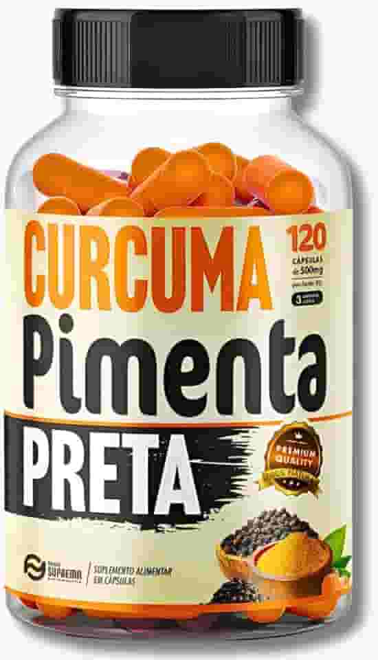 Cúrcuma Premium com Pimenta Preta 120 Cápsulas 500mg