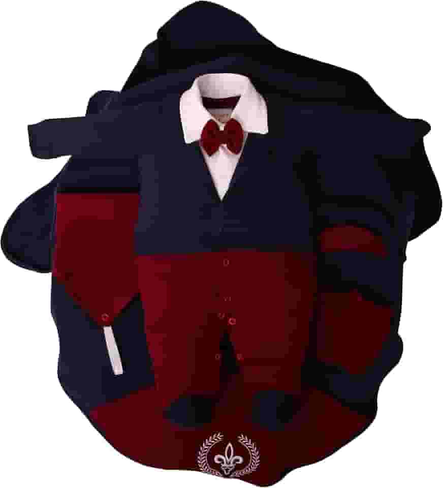 Saída de Maternidade 5 Peças Menino Luxo Algodão com Gravata