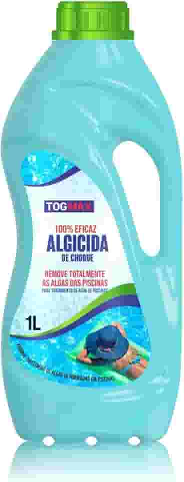 Algicida de Choque 1 Lts Limpeza Total Contra Algas e Água Verde Nas piscinas