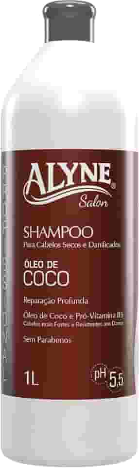 Alyne, Shampoo para cabelos, Óleo de Coco, 1 Litro, Marrom