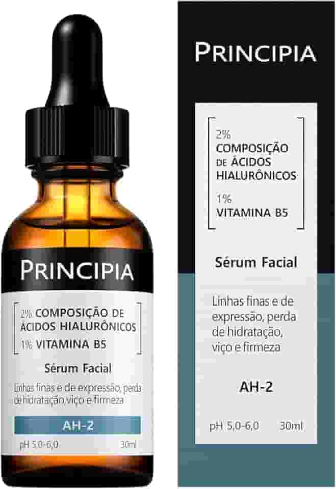 PRINCIPIA, Sérum 2% Ácidos Hialurônicos + Vitamina B5 AH-2- Hidratante Antissinais com 30ml