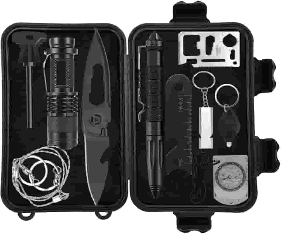 Kit Sobrevivencia Ferramentas, Kit de Sobrevivência de Emergência, Kit de Sobrevivência Completo, Kit de Sobrevivência, Kit Sobrevivência Emergência Camping